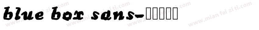 blue box sans字体转换